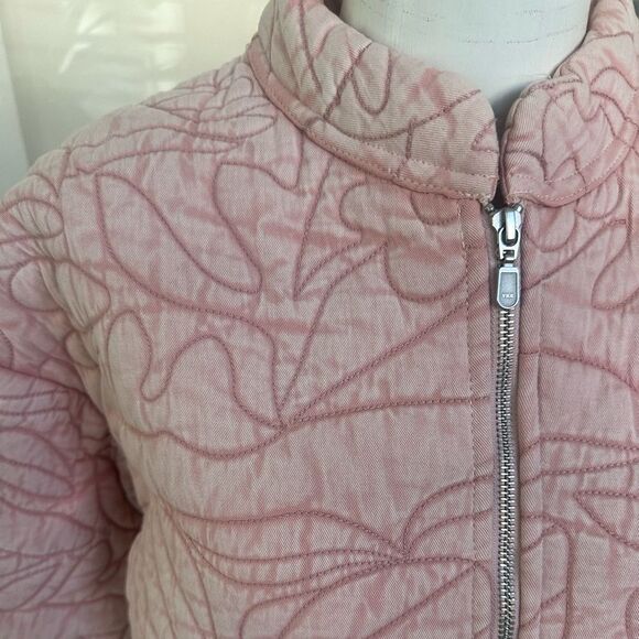 Anthropologie Relaxed Quilted Jacket Floral Cozy Evenings M - Picture 4 of 11